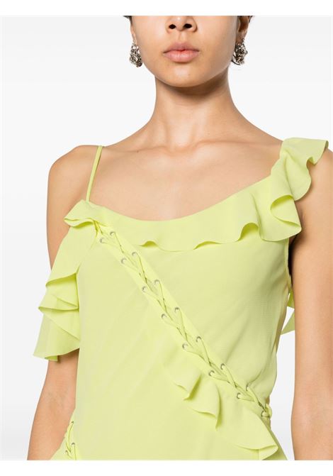 vestito con rouche donna giallo in poliestere ACNE STUDIOS | A20643CYI